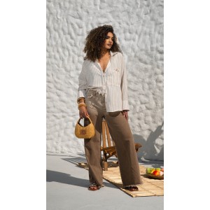 Camisa Over Listrada