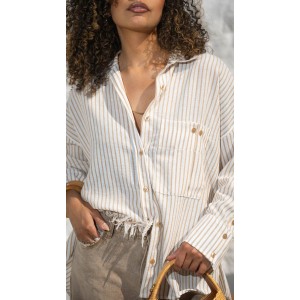 Camisa Over Listrada