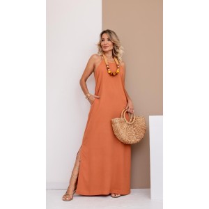 Vestido Longo Alças Finas